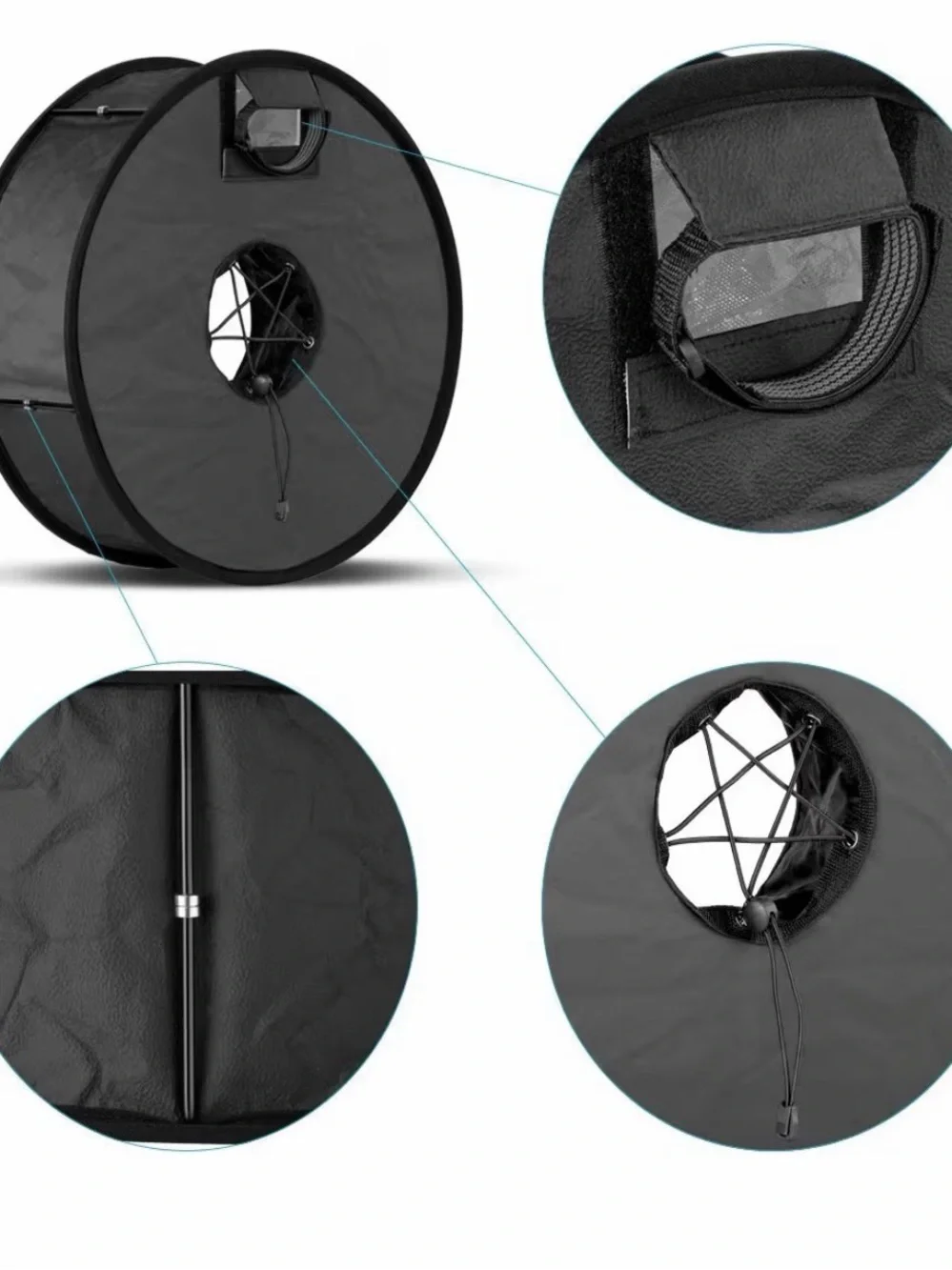 Collapsible Ring Light Diffuser for Flash photography
